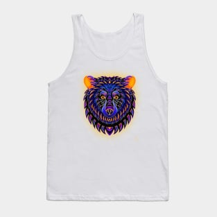 Neon Black Bear Tank Top